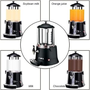 HYTRDJKDF 10L Hot Chocolate Dispenser with Led Display and Adjustable Thermostat 30~90℃, for Heating Chocolate Coffee Milk Tea Juice Tea(110V)