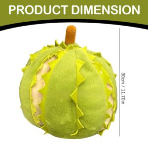 Fruit Durian Pillow Creative Detachable Durian Plush Toy Plushie Cute Stuffed Fruit Soft Plushies with Outfit Costume Squishy Plush Toys Gift for Girls