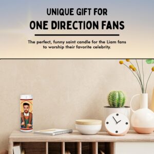 Liam Celebrity Prayer Candle - Celeb Saint Direction Candle - Novelty Votive Candles - Handmade in USA - Celeb Novelty Pop Music One Gift RIP