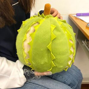 Fruit Durian Pillow Creative Detachable Durian Plush Toy Plushie Cute Stuffed Fruit Soft Plushies with Outfit Costume Squishy Plush Toys Gift for Girls