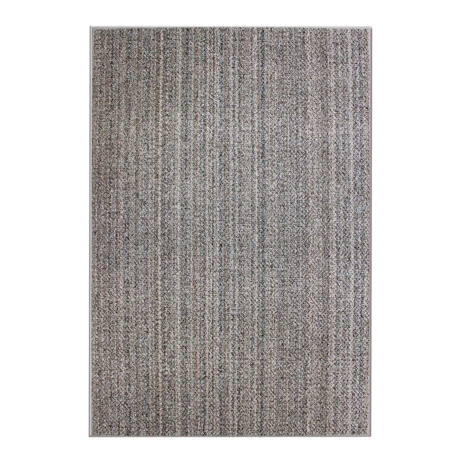 KOECKRITZ Boho Striped Beige Recycled Area Rug | Indoor Berber Loop Pile | Unique Washable Area Rug for Bedroom, Living Room, Kitchen, Office, Dorm & Dining Room | 6' x 9' Boho