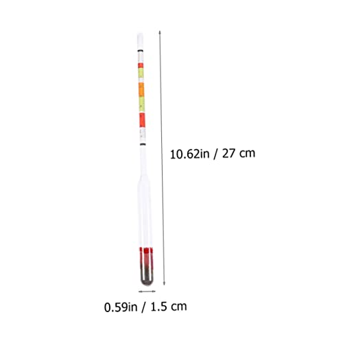 GRIRIW 2pcs Three Range Sugar Meter Specific Hydrometer American Measurements Hydrometer 0- Sweet Measurements Hydrometer Test Tool Sweet Gauges Beer Gauges Sweet Scales Glass