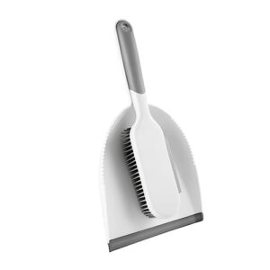 coolhiya 2 pcs set white tiny broom small dustpan pp desktop cleaning tools dust pan and brush