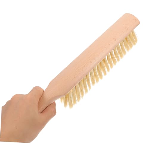 Long Handle Bed Brush Bottle Brush Electric Cleaning Brush Water Bottle Cleaner Stain Remover Fairy Dishwashing Liquid Brush Cleaner Hand Broom Brush Wood Whisk Broom Beige Gatuida