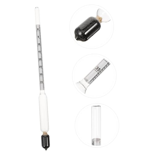 GETAJGHSD Hydrometer Mud Making Supplies Liquid Measuring Device Liquidometer Liquid Tester for Liquid Meter Liquid Measuring Tools Petroleum Meter Distilling Supplies Test Tool Glass