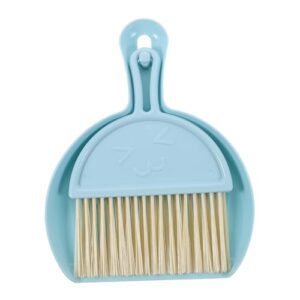 cabilock 1 set broom to clean up combos automotive brooms detailing brush cars detail brush convenient mini broom and dustpan multi-function whisk broom small cleaning brush pp blue