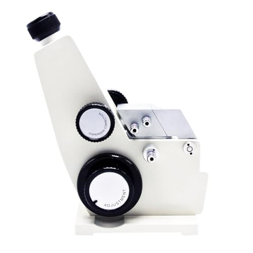 HFBTE Portable ABBE Refractometer Brix Refractometer Monochromatic Refractometer with Refractive Index nD 1.3000-1.7000 for Sugar Solution,Beverage,Oil,Food,Pharmaceutical,Paint,Petroleum,Etc