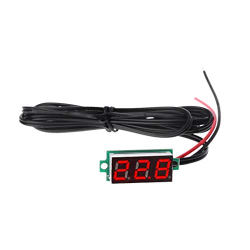 kobeIeen 0.28" Digital Temperature Meter with 1m Metal Probe Car Internal External Use for Conditioner Room -20℃~100℃