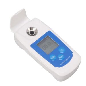 Portable Brix Reader Tester, 0‑55% Digital Brix Refractometer High Accuracy Brix Tester Meter for Fruit Juice Beverage Drinks Sugar Content Measuring