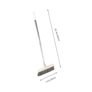 Outanaya Splicable Broom Kitchen Dustpan Hair Sweeping Brooms Stand up Dustpan Telescoping Broom Garden Broom Outdoor Dustpan Kitchen Broom Outdoor Broom Dustpan Rv Broom Stainless Steel