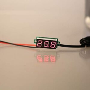 kobeIeen 0.28" Digital Temperature Meter with 1m Metal Probe Car Internal External Use for Conditioner Room -20℃~100℃