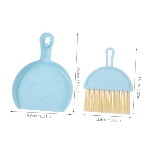 Cabilock 1 Set Broom to Clean up Combos Cars Brooms Detailing Brush Automotive Cleaning Small Dustpan Keyboard Multi-Function Whisk Broom Multi-Function Mini Dustpan Mini Broom Blue Pp