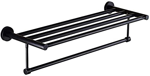 Towel Racks, Towel Rack Bathroom Shelf European Rack Stainless Steel Double Towel Rack Oil Rubbed Bronze Bath Towel Rack Shelf Wall Mounted Towel Rack Hotel Hardware Bathroom Accessories/50Cm/a