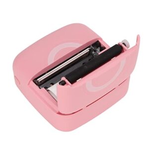 Masyrt Mini Thermal Printer, Portable Hand Sticker Printer, 200 DPI, USB Charging, Small Intelligent Error Printer, Pink