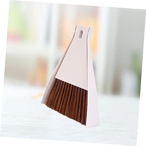 HAPINARY Keyboard Cleaner Computer Keyboard Mini Broom Desktop Cleaning Brush Szczotka Do Czyszczenia Klawiatury ? Do Czyszczenia Klawiatury Hand Held Dustpan Window Door Track Brush Beige