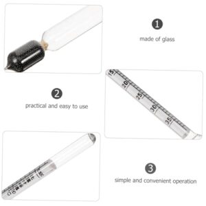 GETAJGHSD Hydrometer Mud Making Supplies Liquid Measuring Device Liquidometer Liquid Tester for Liquid Meter Liquid Measuring Tools Petroleum Meter Distilling Supplies Test Tool Glass