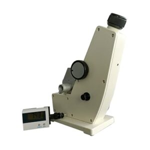 HFBTE Portable ABBE Refractometer Abbe Monochromatic Refractometer with Refractive Index nD 1.3000-1.7000 Accuracy(nD) ±0.0002 for Sugar Solution,Beverage,Oil,Food,Pharmaceutical,Paint,Petroleum,Etc