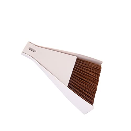 HAPINARY Keyboard Cleaner Computer Keyboard Mini Broom Desktop Cleaning Brush Szczotka Do Czyszczenia Klawiatury ? Do Czyszczenia Klawiatury Hand Held Dustpan Window Door Track Brush Beige