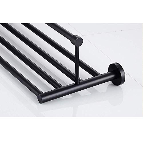 Towel Racks, Towel Rack Bathroom Shelf European Rack Stainless Steel Double Towel Rack Oil Rubbed Bronze Bath Towel Rack Shelf Wall Mounted Towel Rack Hotel Hardware Bathroom Accessories/50Cm/a