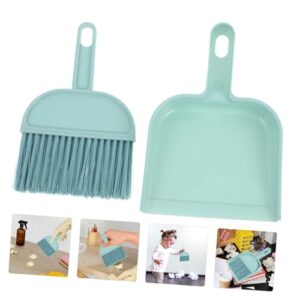 Gatuida 1 Set of Mini Broom and Dustpan Set for Desktop Handheld Broom and Dust Pan for Classroom Cleaning Small Dust Pan and Brush Set Compact Broom and Dustpan Set for Camping