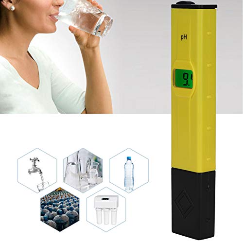 FLEXMAN Digital Ph Meter, Portable High Accuracy PH Tester, Water Quality Tester Analyzer for Aquarium, Fisheries, Swimming Pools, Beverages, Drinking Water, Indoor Plants