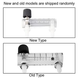 2PCS Gas Flowmeter LZQ-2 Flowmeter Air Meter 0-3LPM Flows Meter with Control Valve for Oxygen Air Gas