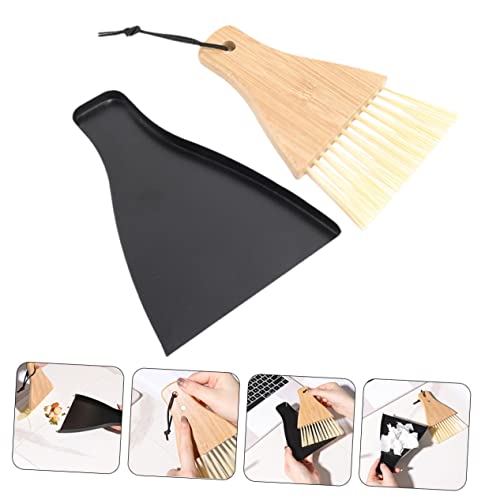 SEWOART 1 Set Desktop Broom Keyboard Duster Brush Dustpan Kid Broom Cleaning Accessory Cleaning Supply Broom Handheld Broom Portable Brush Whisk Broom Pet Cage Broom Brush The Pet