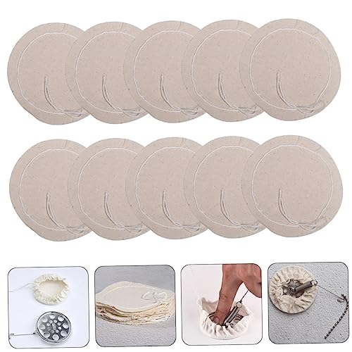 HOLIDYOYO 20pcs Coffee Pot Filter Cloth Espresso Machine Balance Siphon Coffee Maker Hanging Ear Coffee Bag Coffee Filter Syphon Coffee Maker Filter Thai Tea Strainer Cotton Beige