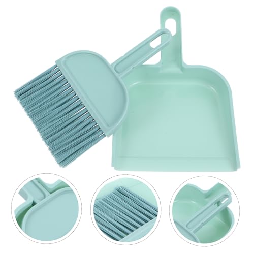 Gatuida 1 Set of Mini Broom and Dustpan Set for Desktop Handheld Broom and Dust Pan for Classroom Cleaning Small Dust Pan and Brush Set Compact Broom and Dustpan Set for Camping