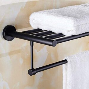 Towel Racks, Towel Rack Bathroom Shelf European Rack Stainless Steel Double Towel Rack Oil Rubbed Bronze Bath Towel Rack Shelf Wall Mounted Towel Rack Hotel Hardware Bathroom Accessories/50Cm/a