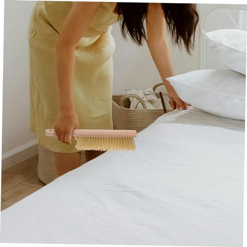 Long Handle Bed Brush Bottle Brush Electric Cleaning Brush Water Bottle Cleaner Stain Remover Fairy Dishwashing Liquid Brush Cleaner Hand Broom Brush Wood Whisk Broom Beige Gatuida