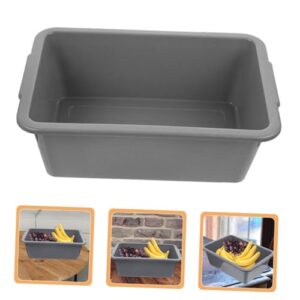 SOESFOUFU 3pcs Restaurant Bowl Storage Box Washing Basin Tub Dishpan Basin Tub Commercial Tote Tubs Wash Basin Tub Rectangle Utility Dish Tub Meat Prep Tub Utility Tub Storage Bins Grey Pp