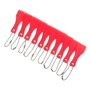 tokidny 10pcs scraper ticket scratcher tool ticker scrapers scratching tools scratch off tool for tickets ticket scratchers stickers plastic red