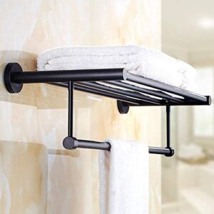 Towel Racks, Towel Rack Bathroom Shelf European Rack Stainless Steel Double Towel Rack Oil Rubbed Bronze Bath Towel Rack Shelf Wall Mounted Towel Rack Hotel Hardware Bathroom Accessories/50Cm/a