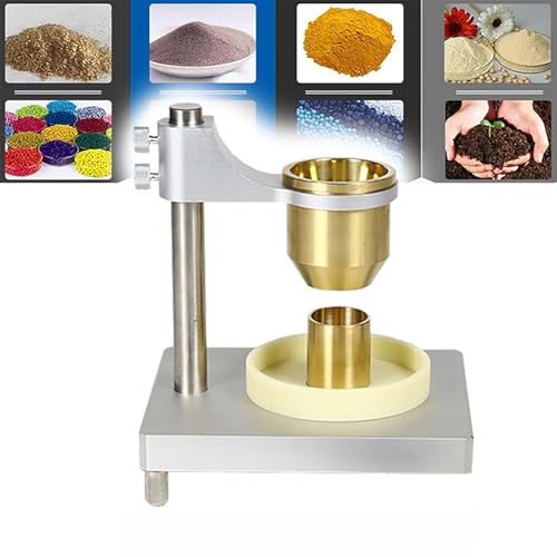 LHQYA Powder Flow Meter, Powder Density Tester with 2.5/5.0mm Funnel, Oven: 102℃-107℃/Balance: 50g/0.1g/Funnel Angle: 60°/can Be Done 5 Times Continuously, for Powder