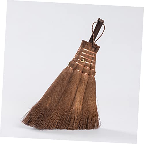 BCOATH Mini Broom Floor Cleaning Broom Hand Handle Broom Whisk Sweeping Portable Broom Small Natural Whisk Broom Brooms Mini Straw Broom Desktop Cleaning Tools Mini Sweep Cleaner Wooden