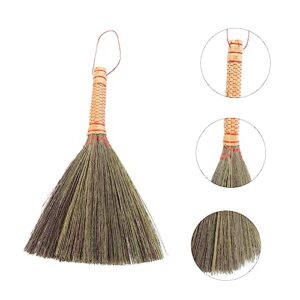 COOLHIYA Hand Broom Household Brooms Dust Removing Broom Sorghum Grass Cleaning Supplies