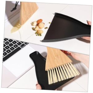 SEWOART 1 Set Desktop Broom Keyboard Duster Brush Dustpan Kid Broom Cleaning Accessory Cleaning Supply Broom Handheld Broom Portable Brush Whisk Broom Pet Cage Broom Brush The Pet