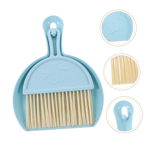 Cabilock 1 Set Broom to Clean up Combos Automotive Brooms Detailing Brush Cars Detail Brush Convenient Mini Broom and Dustpan Multi-Function Whisk Broom Small Cleaning Brush Pp Blue