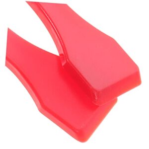 AUTSUPPL 10pcs Scraper Stickers Label Scratcher Ticket Scraper for Pottery Tickets Hanging Craper for Cards Adhesive Labels Ticket Scratch Off Handy Scraper Red Plastic