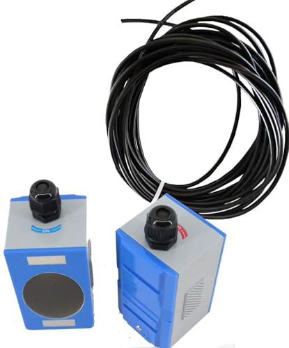 VTSYIQI Liquid Ultrasonic Flowmeter Twisted Shielded Wire 10m TL-1 Flow Meters Clamp On Transducers Sensor with Size DN300~6000mm Apply to Wall Mounted TUF-2000SW TUF-2000B Module TUF-2000M