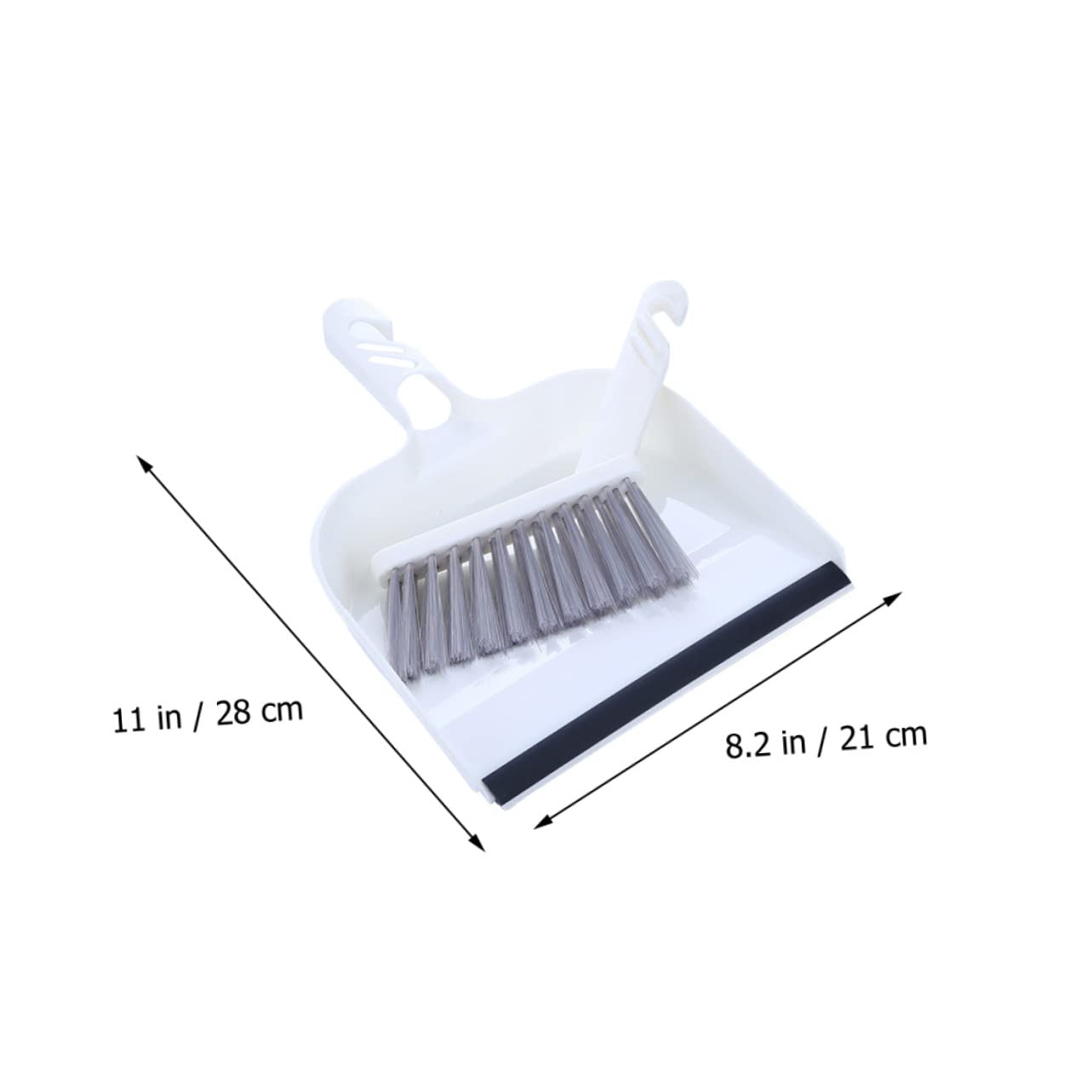 2 Sets Cleaning Brush Pans with Brush Small Sweeping Broom Tabletop Fireplace Straw Soft Broom Mini Pan Living Room Mini Brush Cleaning Broom Shovel Brush Combination Plastic White Outanaya