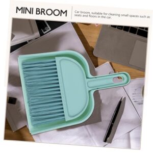 Gatuida 1 Set of Mini Broom and Dustpan Set for Desktop Handheld Broom and Dust Pan for Classroom Cleaning Small Dust Pan and Brush Set Compact Broom and Dustpan Set for Camping