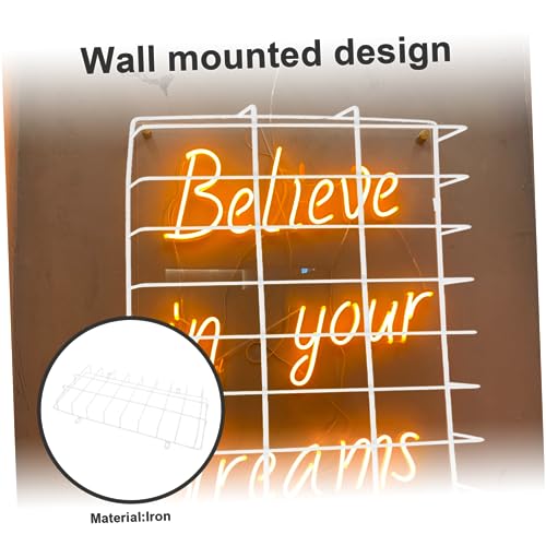 BUTIFULSIC LED Air Conditioner Wrought Iron Emergency Light Wire Cover White