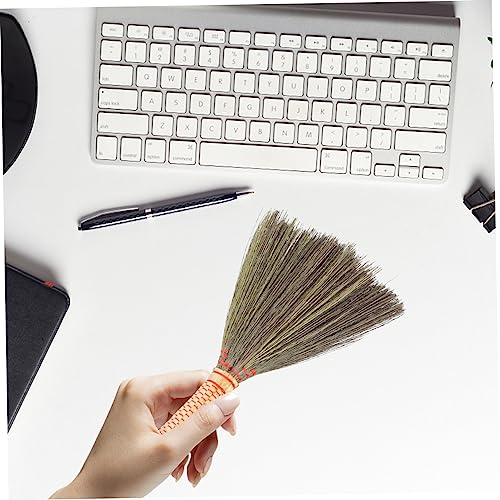 COOLHIYA Hand Broom Household Brooms Dust Removing Broom Sorghum Grass Cleaning Supplies