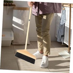 TOKIDNY Natural Broom Standing Broom Commercial Broom Indoor Broom Home Cleaning Supplies Hand Broom Kitchen Broom Long Broom Duster Broom Sweeping Brush Brooms Sweeping Broom Bristle Hair