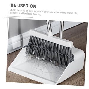 Outanaya 1 Set Hair Cleaning Broom Kitchen Brooms Indoor Broom Pet Poop Tray Broom Dustpan Kit Lobby Dust Pan Lobby Dustpan Lobby Broom Upright Sweep Broom Outdoor Dustpan Broom Kit Pp