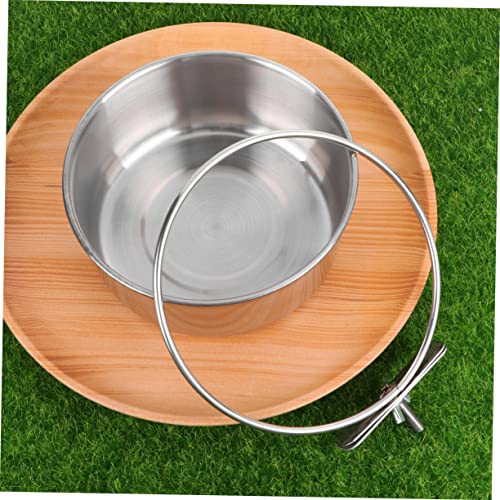 ORFOFE 2pcs Bunny Feeder Pet Bird Supplies Parrot Bowl Bird Food Bowl Squirrel Toys Bird Food Cockatiel Chinchilla Cage Accessories Toys for Guinea Pigs Chinchilla Toys Rat Cage Silver