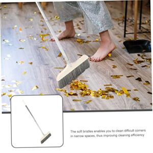 Outanaya Splicable Broom Kitchen Dustpan Hair Sweeping Brooms Stand up Dustpan Telescoping Broom Garden Broom Outdoor Dustpan Kitchen Broom Outdoor Broom Dustpan Rv Broom Stainless Steel