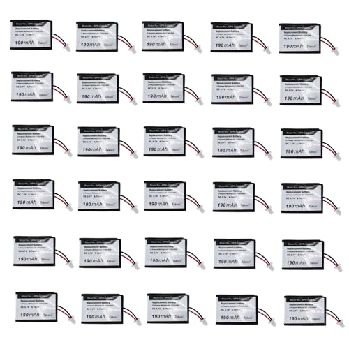 Youejoeq (30pcs) Scanner Battery Replacement for Op-tic-on OPN-2000, OPN-2001, OPN-2002, OPN-2004, OPN-2005, OPN-2006 Li-Polymer 190mAh 3.7V